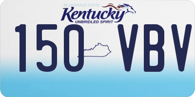 KY license plate 150VBV