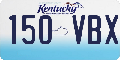 KY license plate 150VBX
