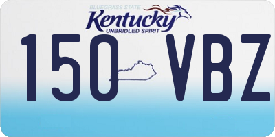 KY license plate 150VBZ