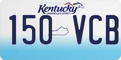 KY license plate 150VCB