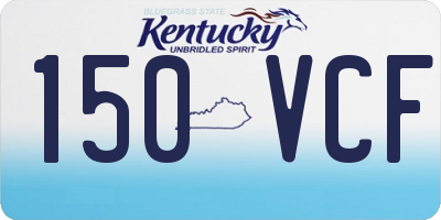 KY license plate 150VCF