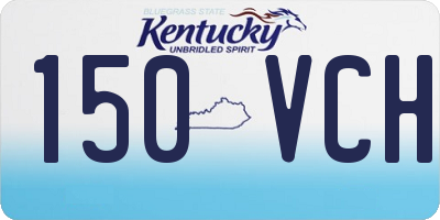 KY license plate 150VCH