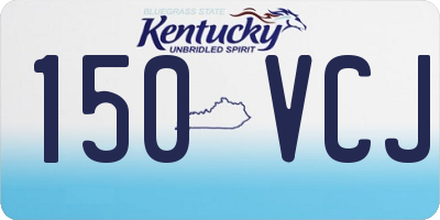 KY license plate 150VCJ
