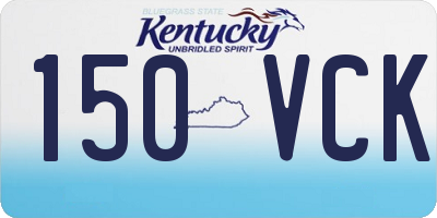 KY license plate 150VCK