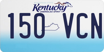 KY license plate 150VCN