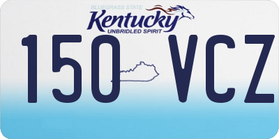 KY license plate 150VCZ