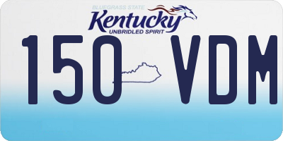 KY license plate 150VDM