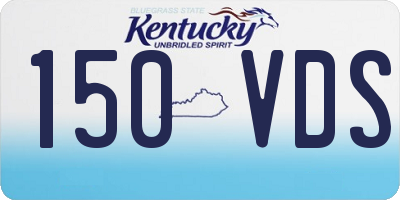 KY license plate 150VDS