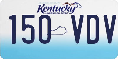 KY license plate 150VDV