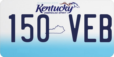 KY license plate 150VEB