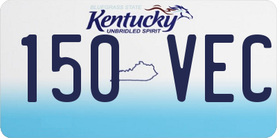 KY license plate 150VEC