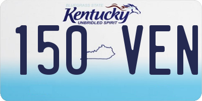 KY license plate 150VEN