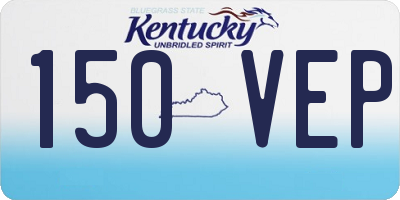 KY license plate 150VEP