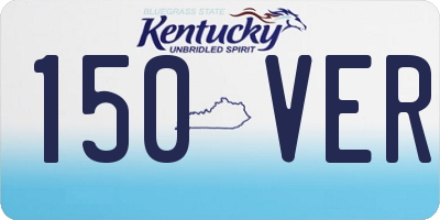KY license plate 150VER