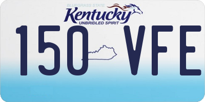 KY license plate 150VFE