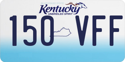 KY license plate 150VFF