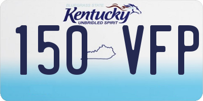 KY license plate 150VFP