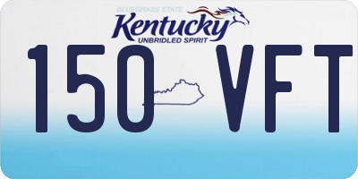 KY license plate 150VFT