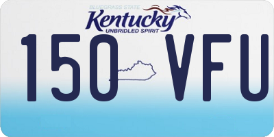 KY license plate 150VFU