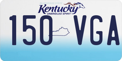 KY license plate 150VGA