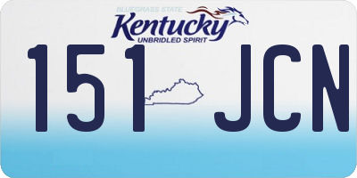 KY license plate 151JCN