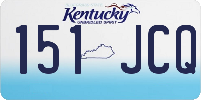 KY license plate 151JCQ