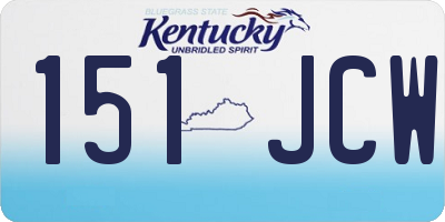 KY license plate 151JCW