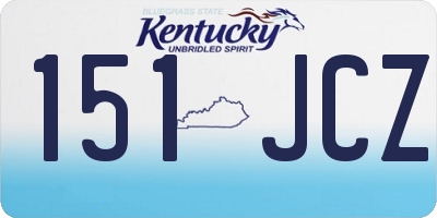 KY license plate 151JCZ
