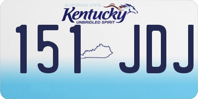 KY license plate 151JDJ