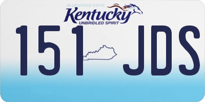 KY license plate 151JDS