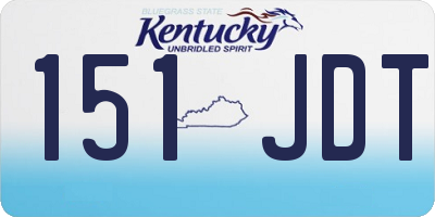 KY license plate 151JDT