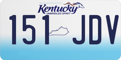 KY license plate 151JDV
