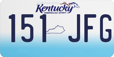 KY license plate 151JFG
