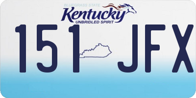 KY license plate 151JFX