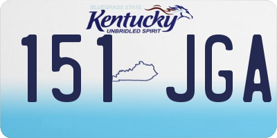 KY license plate 151JGA
