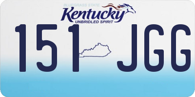 KY license plate 151JGG