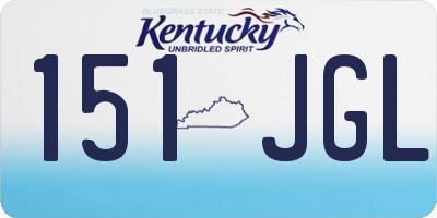 KY license plate 151JGL