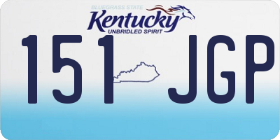 KY license plate 151JGP