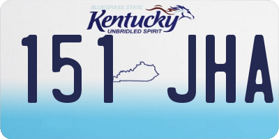 KY license plate 151JHA