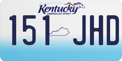KY license plate 151JHD