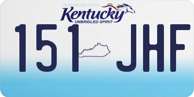 KY license plate 151JHF