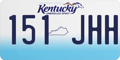 KY license plate 151JHH