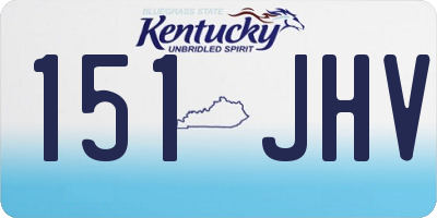 KY license plate 151JHV