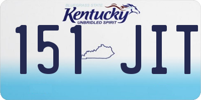 KY license plate 151JIT