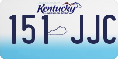 KY license plate 151JJC