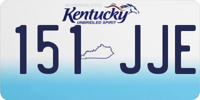 KY license plate 151JJE