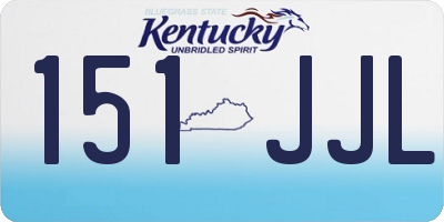 KY license plate 151JJL