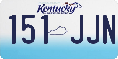 KY license plate 151JJN