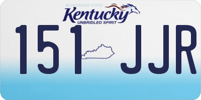 KY license plate 151JJR