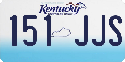 KY license plate 151JJS